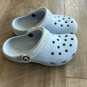 Kids Light Blue Crocs Clogs